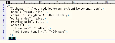 修正後のwrangler.jsonc